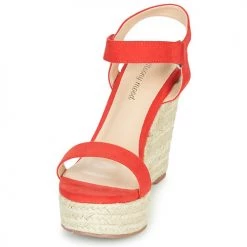 Chaussures Femme Sandales et Nu-pieds Moony Mood MARLEINE rouge -Sandales Soldes Boutique 16592685 500 C