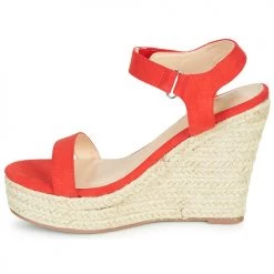 Chaussures Femme Sandales et Nu-pieds Moony Mood MARLEINE rouge -Sandales Soldes Boutique 16592685 500 D