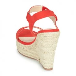 Chaussures Femme Sandales et Nu-pieds Moony Mood MARLEINE rouge -Sandales Soldes Boutique 16592685 500 E