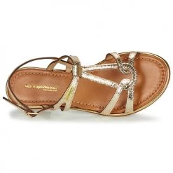 Chaussures Femme Sandales et Nu-pieds Les Tropéziennes par M Belarbi HACKLE Or -Sandales Soldes Boutique 16602243 500 F