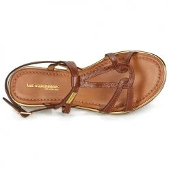 Chaussures Femme Sandales et Nu-pieds Les Tropéziennes par M Belarbi HACKLE Tan -Sandales Soldes Boutique 16602244 500 F