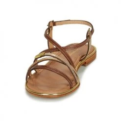 Chaussures Femme Sandales et Nu-pieds Les Tropéziennes par M Belarbi HARRY Tan / Or -Sandales Soldes Boutique 16602252 500 C