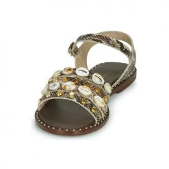 Chaussures Femme Sandales et Nu-pieds Café Noir MIRADO Marron -Sandales Soldes Boutique 16606418 500 C