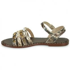 Chaussures Femme Sandales et Nu-pieds Café Noir MIRADO Marron -Sandales Soldes Boutique 16606418 500 D