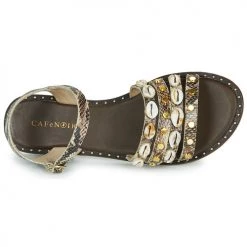 Chaussures Femme Sandales et Nu-pieds Café Noir MIRADO Marron -Sandales Soldes Boutique 16606418 500 F