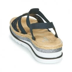 Chaussures Femme Sandales et Nu-pieds Rieker LOUANN Noir -Sandales Soldes Boutique 16606716 500 E