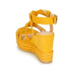 Chaussures Femme Sandales et Nu-pieds Bullboxer 175018F2T Jaune -Sandales Soldes Boutique 16615042 500 E