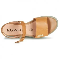 Chaussures Femme Sandales et Nu-pieds Stonefly PARKY 6 Camel / Blanc -Sandales Soldes Boutique 16626453 500 F
