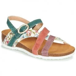 Chaussures Femme Sandales et Nu-pieds Think JULIA Rouge / Vert / Blanc