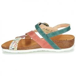 Chaussures Femme Sandales et Nu-pieds Think JULIA Rouge / Vert / Blanc -Sandales Soldes Boutique 16627223 500 D