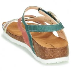 Chaussures Femme Sandales et Nu-pieds Think JULIA Rouge / Vert / Blanc -Sandales Soldes Boutique 16627223 500 E