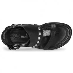 Chaussures Femme Sandales et Nu-pieds Airstep / A.S.98 POLA Noir -Sandales Soldes Boutique 16637393 500 F