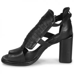 Chaussures Femme Sandales et Nu-pieds Airstep / A.S.98 VIDE HIGH Noir -Sandales Soldes Boutique 16637418 500 D
