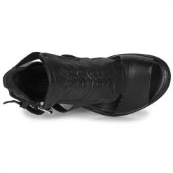 Chaussures Femme Sandales et Nu-pieds Airstep / A.S.98 VIDE HIGH Noir -Sandales Soldes Boutique 16637418 500 F