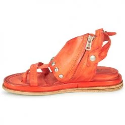 Chaussures Femme Sandales et Nu-pieds Airstep / A.S.98 POLA Orange -Sandales Soldes Boutique 16637423 500 D