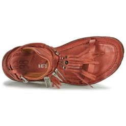 Chaussures Femme Sandales et Nu-pieds Airstep / A.S.98 RAMOS Rouge -Sandales Soldes Boutique 16637424 500 F