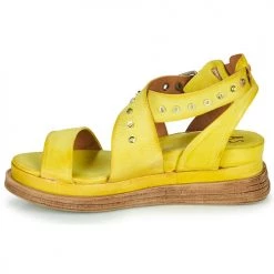 Chaussures Femme Sandales et Nu-pieds Airstep / A.S.98 LAGOS 2 Jaune -Sandales Soldes Boutique 16637431 500 D