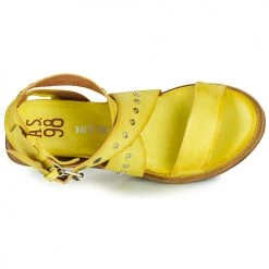 Chaussures Femme Sandales et Nu-pieds Airstep / A.S.98 LAGOS 2 Jaune -Sandales Soldes Boutique 16637431 500 F