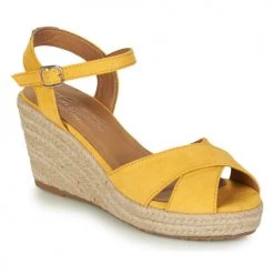 Chaussures Femme Sandales et Nu-pieds Tom Tailor NEMI Jaune