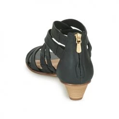 Chaussures Femme Sandales et Nu-pieds Clarks MENA SILK Noir -Sandales Soldes Boutique 16644853 500 E