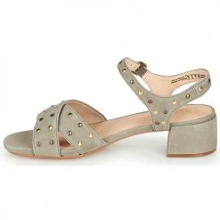 Chaussures Femme Sandales et Nu-pieds Clarks SHEER35 STRAP Taupe / Clou -Sandales Soldes Boutique 16644932 500 D