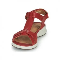 Chaussures Femme Sandales et Nu-pieds Clarks UN ADORN VIBE Rouge -Sandales Soldes Boutique 16644940 500 C