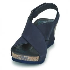 Chaussures Femme Sandales et Nu-pieds Panama Jack VALESKA Bleu -Sandales Soldes Boutique 16692976 500 C