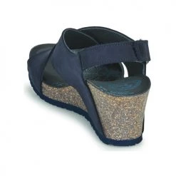 Chaussures Femme Sandales et Nu-pieds Panama Jack VALESKA Bleu -Sandales Soldes Boutique 16692976 500 E