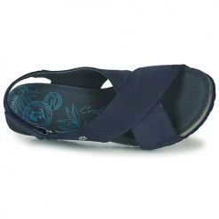 Chaussures Femme Sandales et Nu-pieds Panama Jack VALESKA Bleu -Sandales Soldes Boutique 16692976 500 F