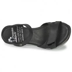 Chaussures Femme Sandales et Nu-pieds Panama Jack NICA Noir -Sandales Soldes Boutique 16692982 500 F