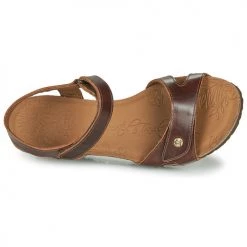 Chaussures Femme Sandales et Nu-pieds Panama Jack JULIA Marron -Sandales Soldes Boutique 16692984 500 F