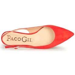 Chaussures Femme Sandales et Nu-pieds Paco Gil MARIE TOFLEX Rouge -Sandales Soldes Boutique 16694190 500 F
