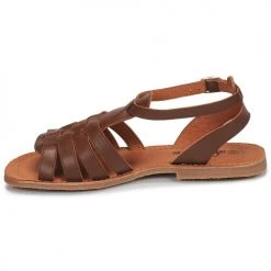 Chaussures Fille Sandales et Nu-pieds Citrouille et Compagnie MINIBOU Marron -Sandales Soldes Boutique 16698292 500 D