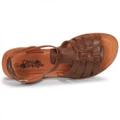 Chaussures Fille Sandales et Nu-pieds Citrouille et Compagnie MINIBOU Marron -Sandales Soldes Boutique 16698292 500 F