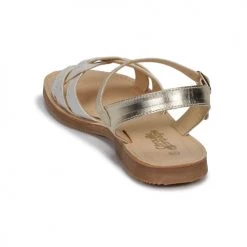 Chaussures Fille Sandales et Nu-pieds Citrouille et Compagnie MADELLE Argenté -Sandales Soldes Boutique 16698303 500 E