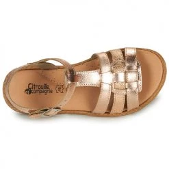 Chaussures Fille Sandales et Nu-pieds Citrouille et Compagnie ROLUI Bronze -Sandales Soldes Boutique 16698335 500 F