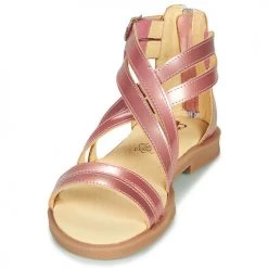 Chaussures Fille Sandales et Nu-pieds Citrouille et Compagnie IMOURAT Rose gold -Sandales Soldes Boutique 16698433 500 C