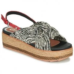 Chaussures Femme Sandales et Nu-pieds Gioseppo NEVELE Noir / Rouge