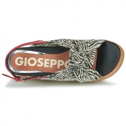 Chaussures Femme Sandales et Nu-pieds Gioseppo NEVELE Noir / Rouge -Sandales Soldes Boutique 16728423 500 F