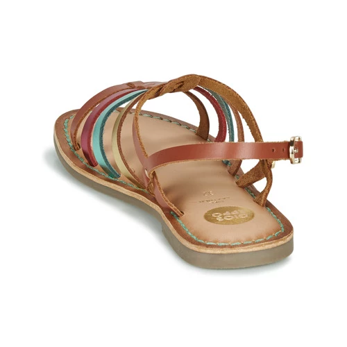Chaussures Fille Sandales et Nu-pieds Gioseppo ETALLE Cognac / Multicolor 5 Chaussures Fille Sandales et Nu-pieds Gioseppo ETALLE Cognac / Multicolor – Image 5