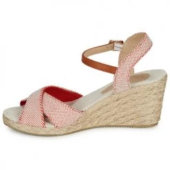 Chaussures Femme Sandales et Nu-pieds André PAULETTA Rouge -Sandales Soldes Boutique 16734915 500 D
