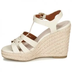 Chaussures Femme Sandales et Nu-pieds André PERLINE Blanc -Sandales Soldes Boutique 16734921 500 D