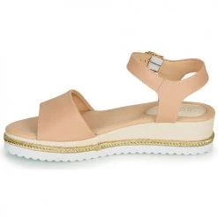 Chaussures Femme Sandales et Nu-pieds André PAULEEN Nude -Sandales Soldes Boutique 16734942 500 D
