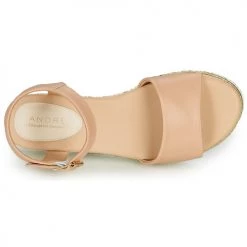 Chaussures Femme Sandales et Nu-pieds André PAULEEN Nude -Sandales Soldes Boutique 16734942 500 F