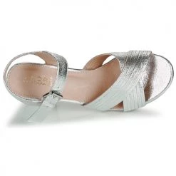 Chaussures Femme Sandales et Nu-pieds André JACYNTH Argenté -Sandales Soldes Boutique 16734945 500 F