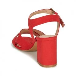 Chaussures Femme Sandales et Nu-pieds André JACYNTH Rouge -Sandales Soldes Boutique 16734946 500 E