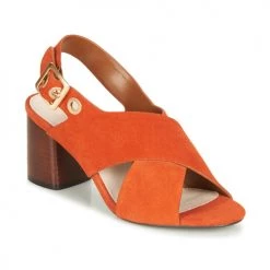 Chaussures Femme Sandales et Nu-pieds André JANNINE Orange