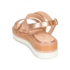 Chaussures Femme Sandales et Nu-pieds André EULALIE Doré -Sandales Soldes Boutique 16734972 500 E