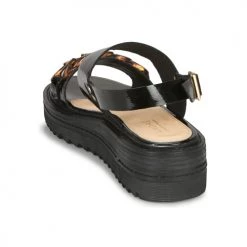 Chaussures Femme Sandales et Nu-pieds André ESPERANZA Noir -Sandales Soldes Boutique 16734974 500 E