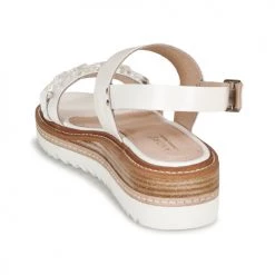 Chaussures Femme Sandales et Nu-pieds André ESPERANZA Blanc -Sandales Soldes Boutique 16734975 500 E